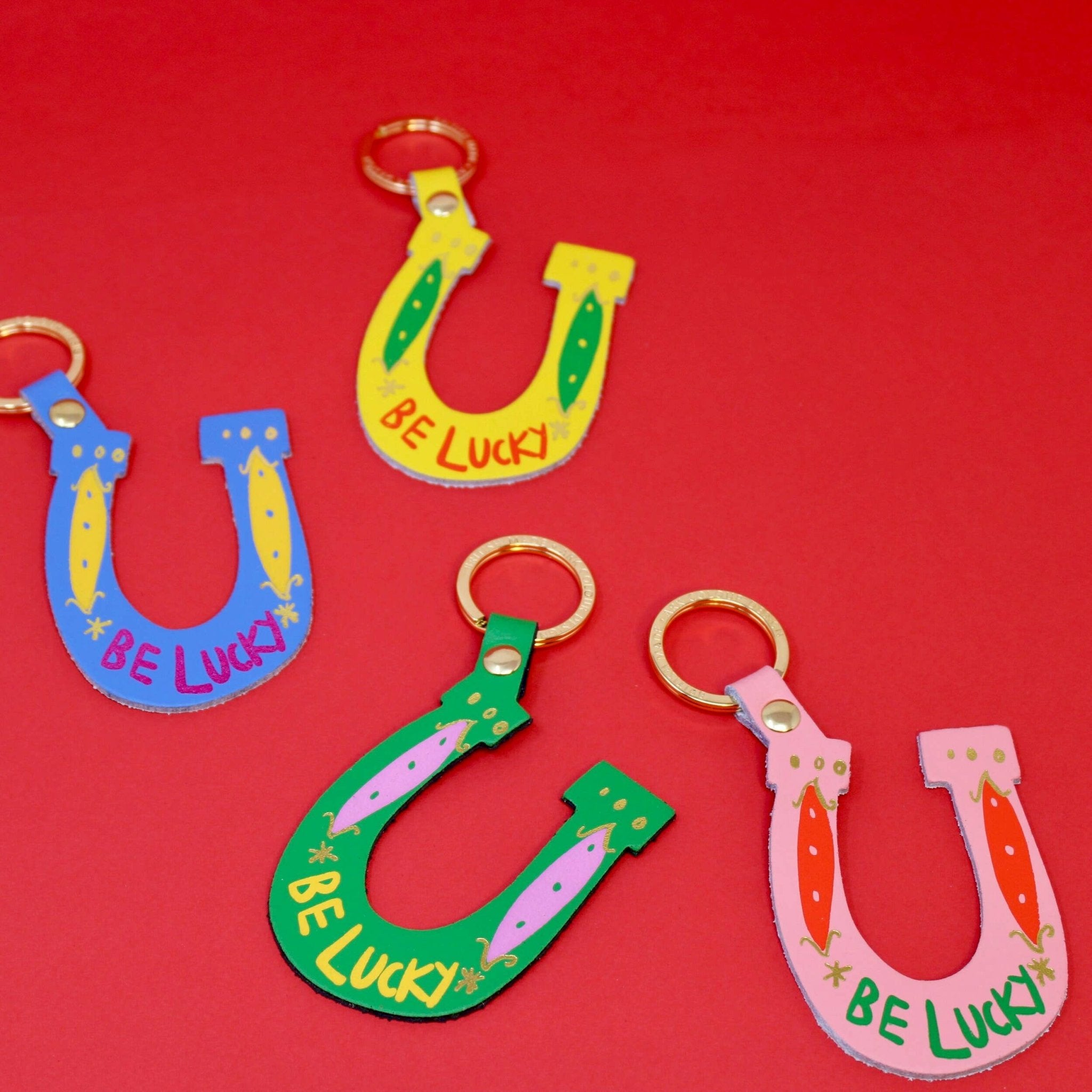 Be Lucky Key Fob: Yellow - Ark Colour Design Modern Love Store Glasgow
