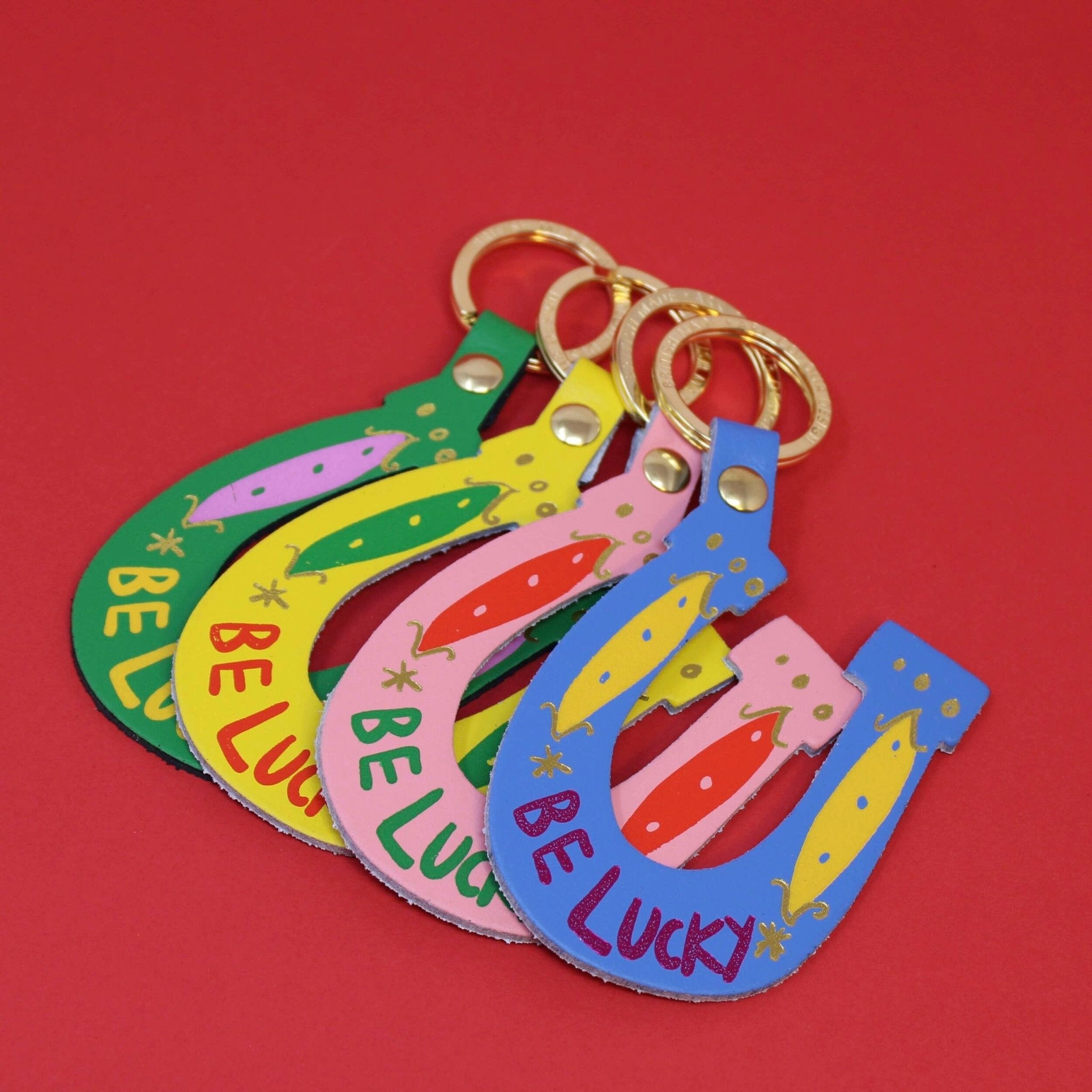 Be Lucky Key Fob: Yellow - Ark Colour Design Modern Love Store Glasgow
