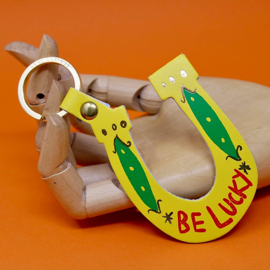 Be Lucky Key Fob: Yellow - Ark Colour Design Modern Love Store Glasgow