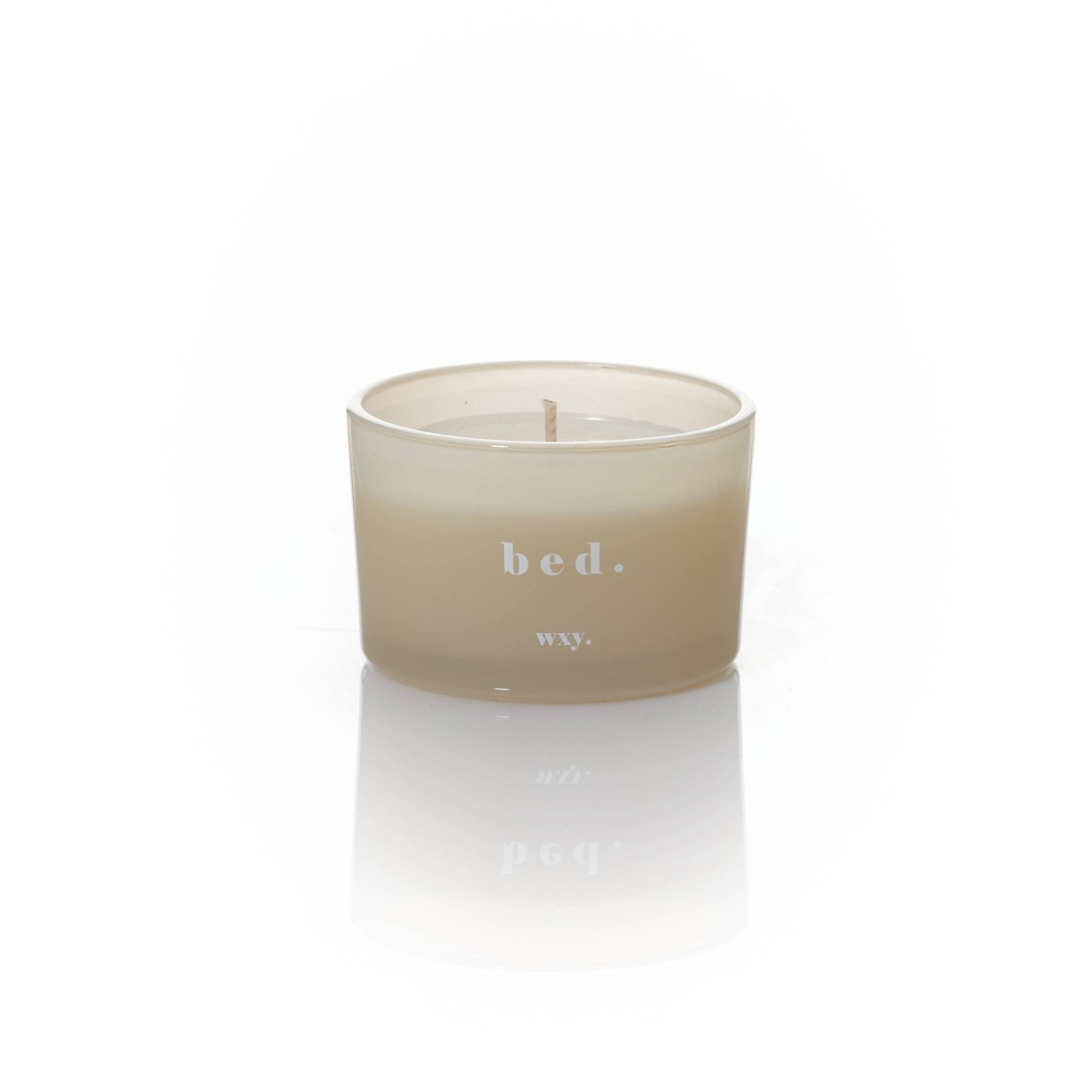 Bed 3oz Candle - Warm Musk + Black Vanilla - wxy. Modern Love Store Glasgow
