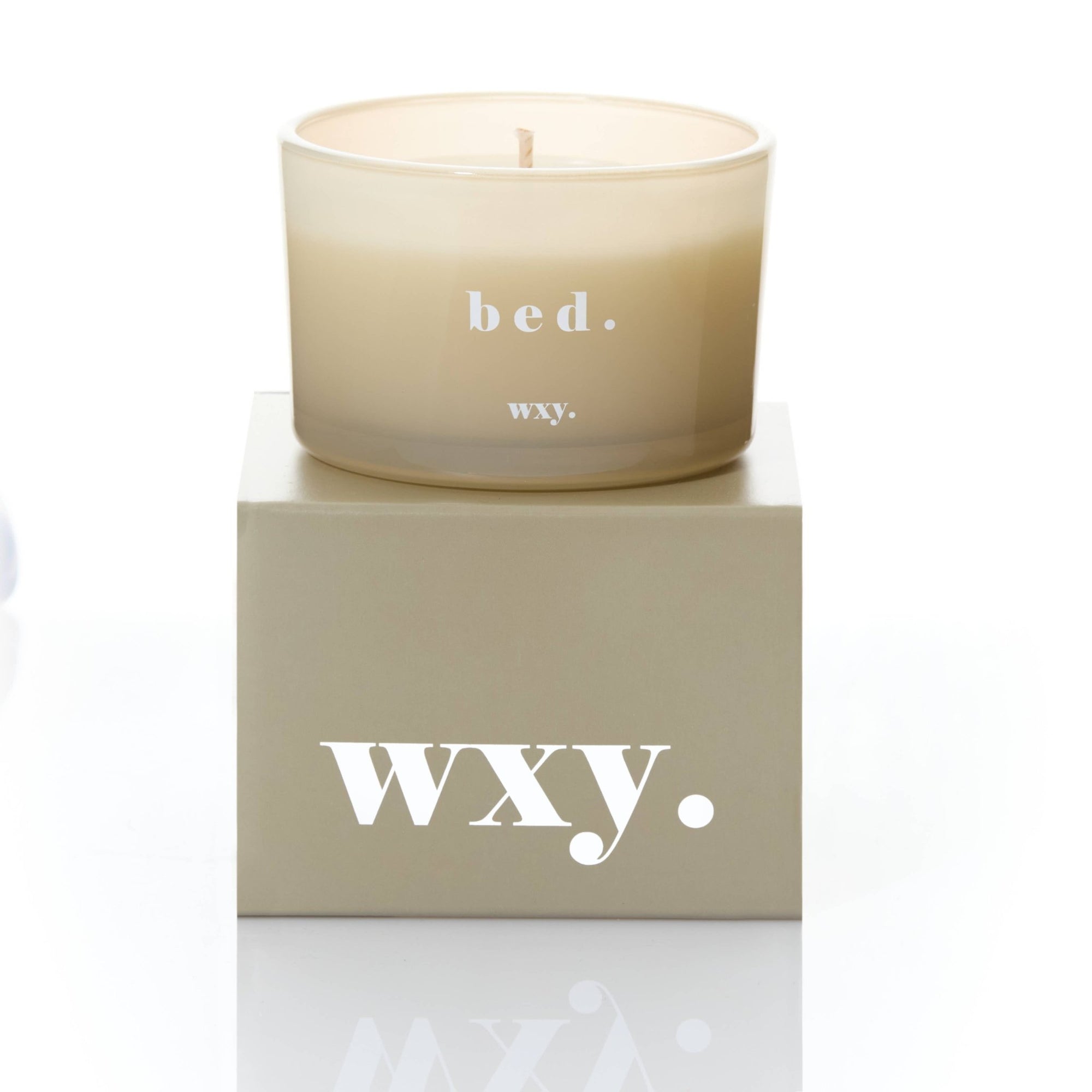 Bed 3oz Candle - Warm Musk + Black Vanilla - wxy. Modern Love Store Glasgow