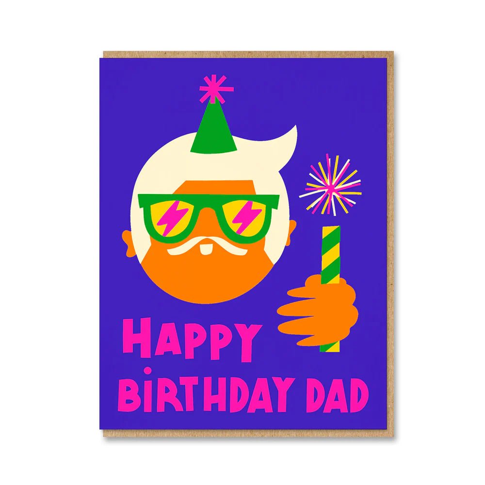 Birthday Dad - Birthday card 1973 Modern Love Store Glasgow