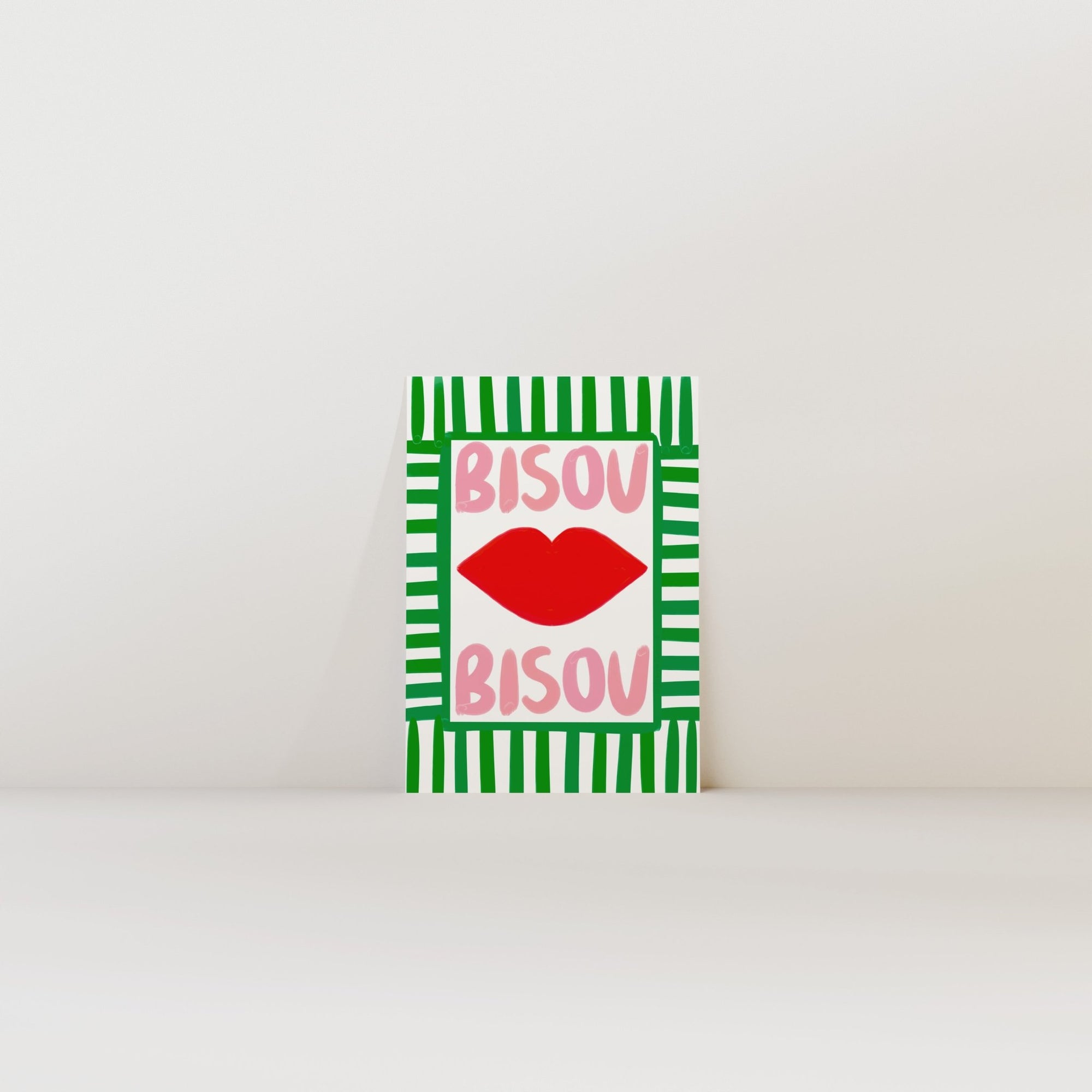 Bisou Bisou Print - Print Nephtys Illustrated Modern Love Store Glasgow