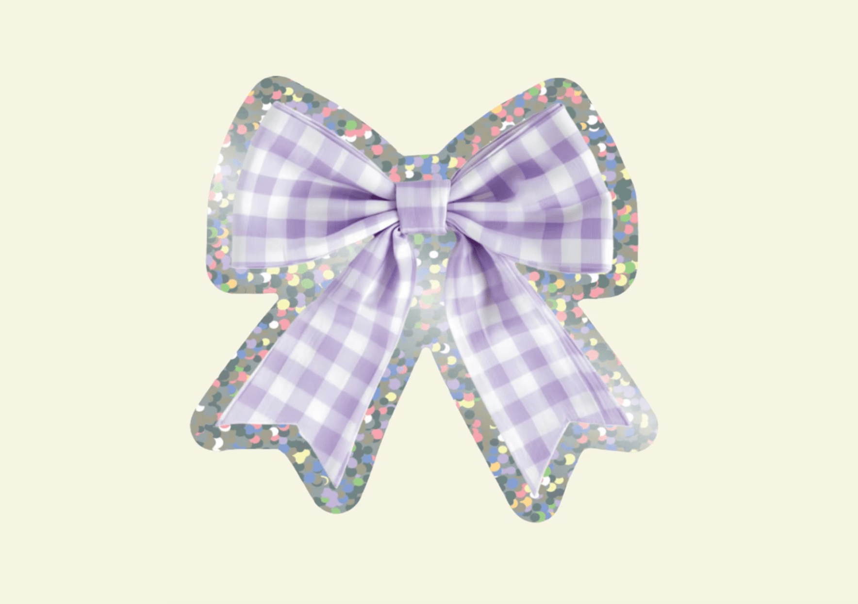 Bow Glitter Vinyl Sticker - Shellflower Modern Love Store Glasgow