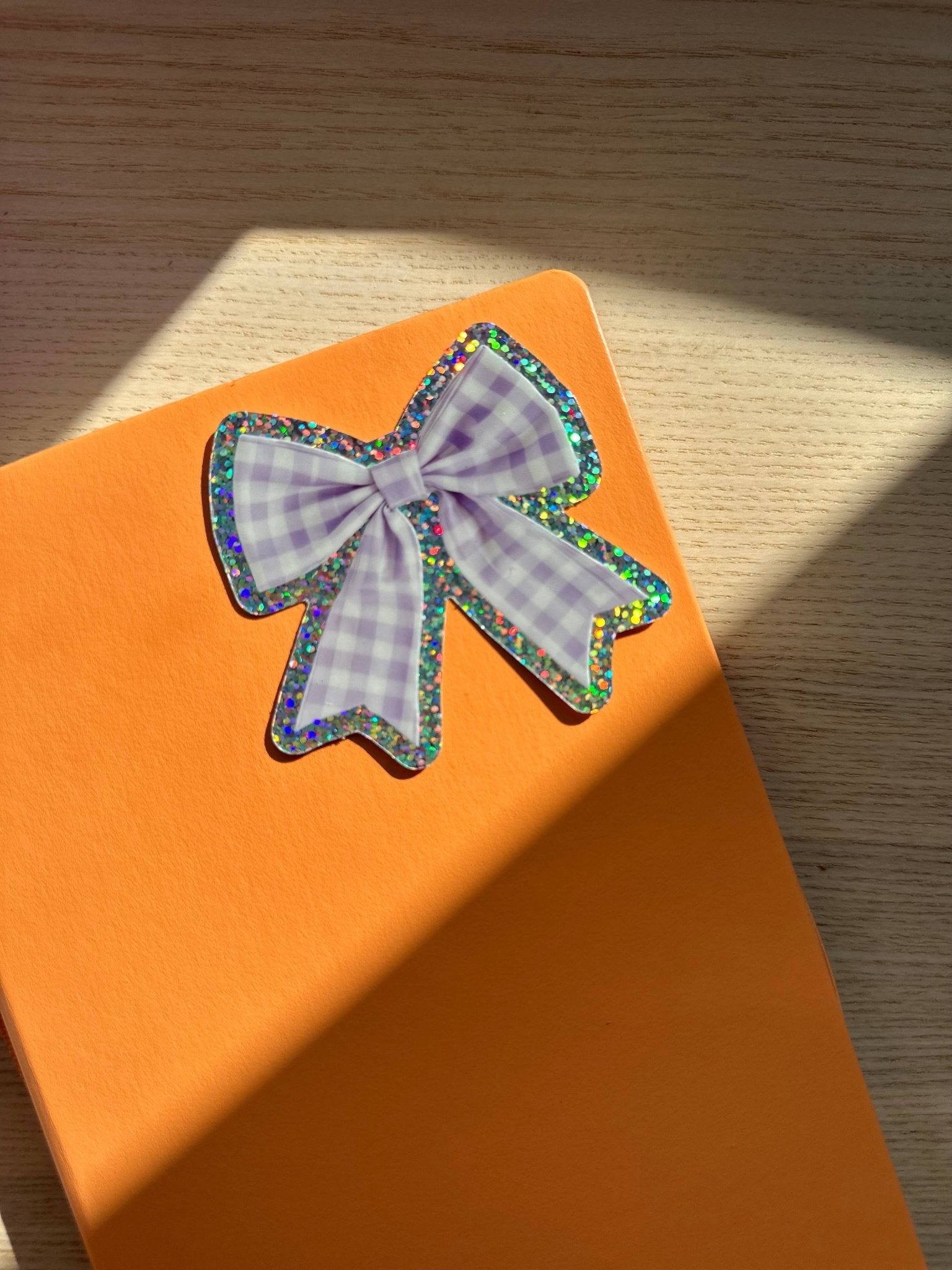 Bow Glitter Vinyl Sticker - Shellflower Modern Love Store Glasgow
