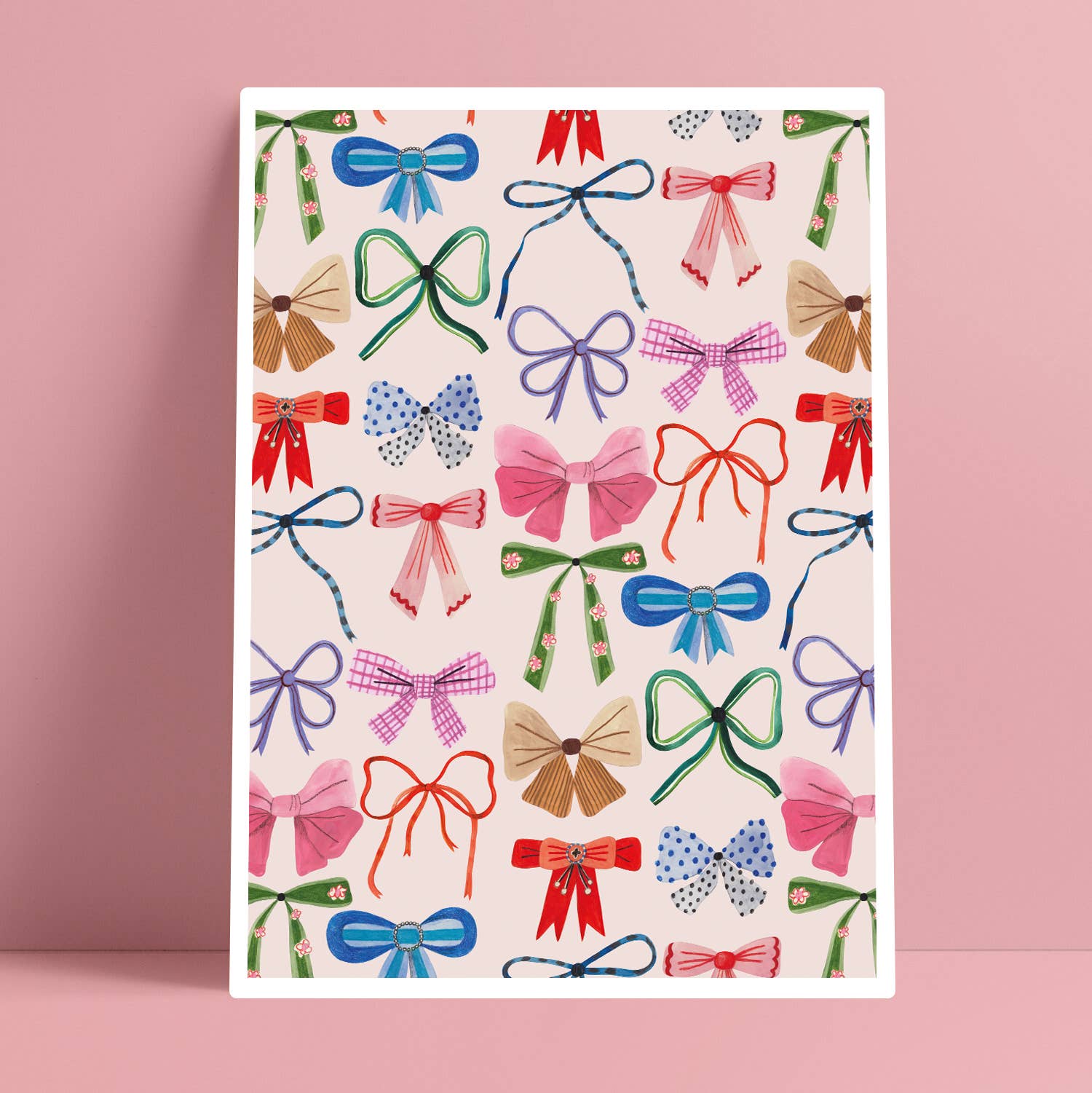 BOWS print - Daria Solak Illustrations Modern Love Store Glasgow