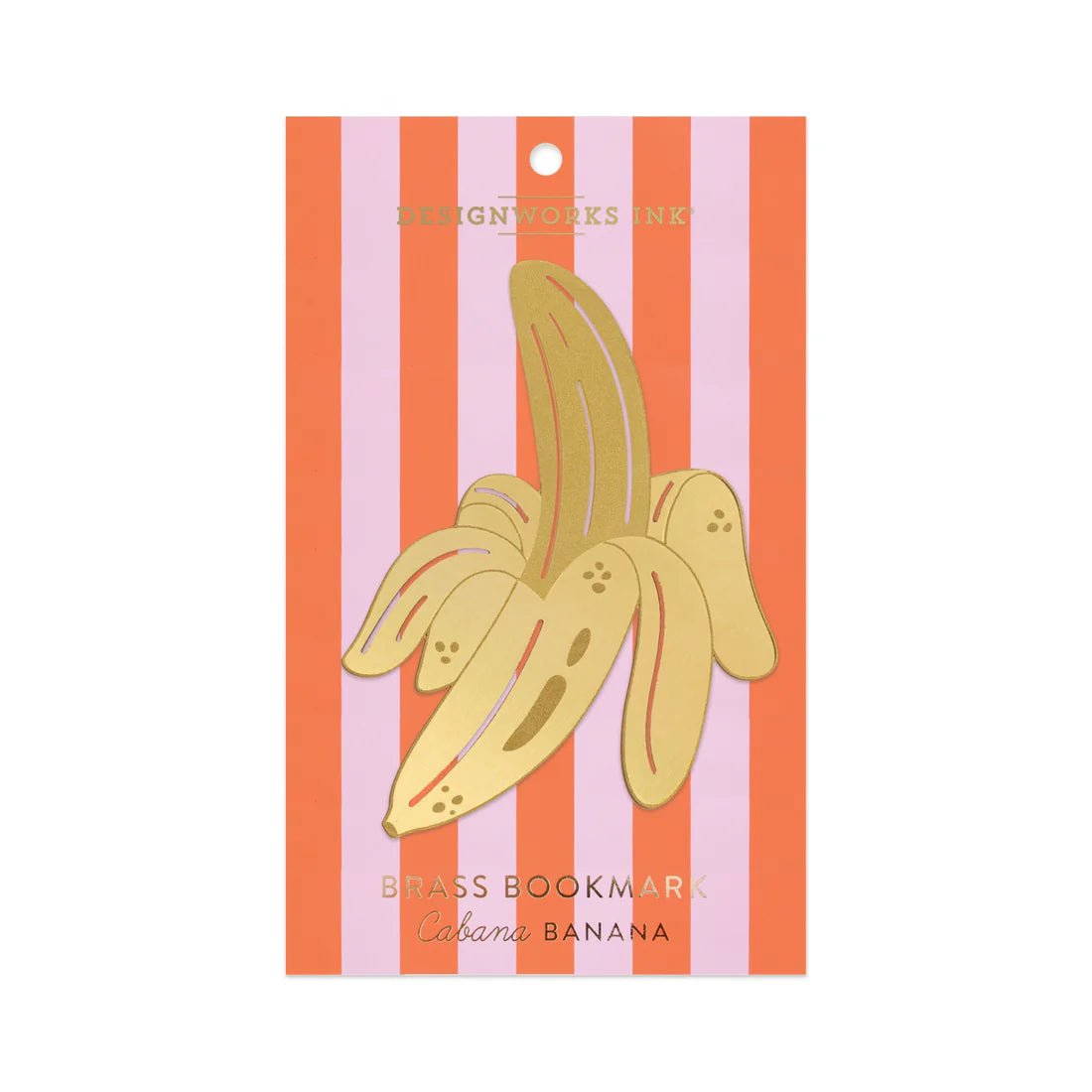 Brass Bookmark Cabana Banana - Designworks Modern Love Store Glasgow