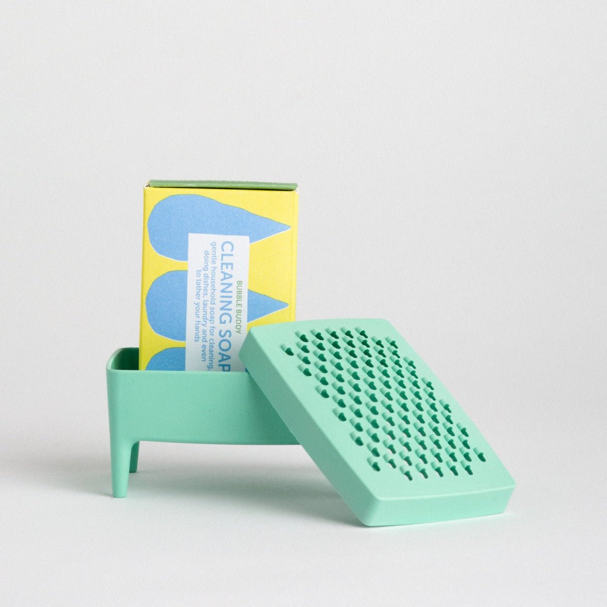 Bubble Buddy Soap Dish Mint - Foekje Fleur Modern Love Store Glasgow