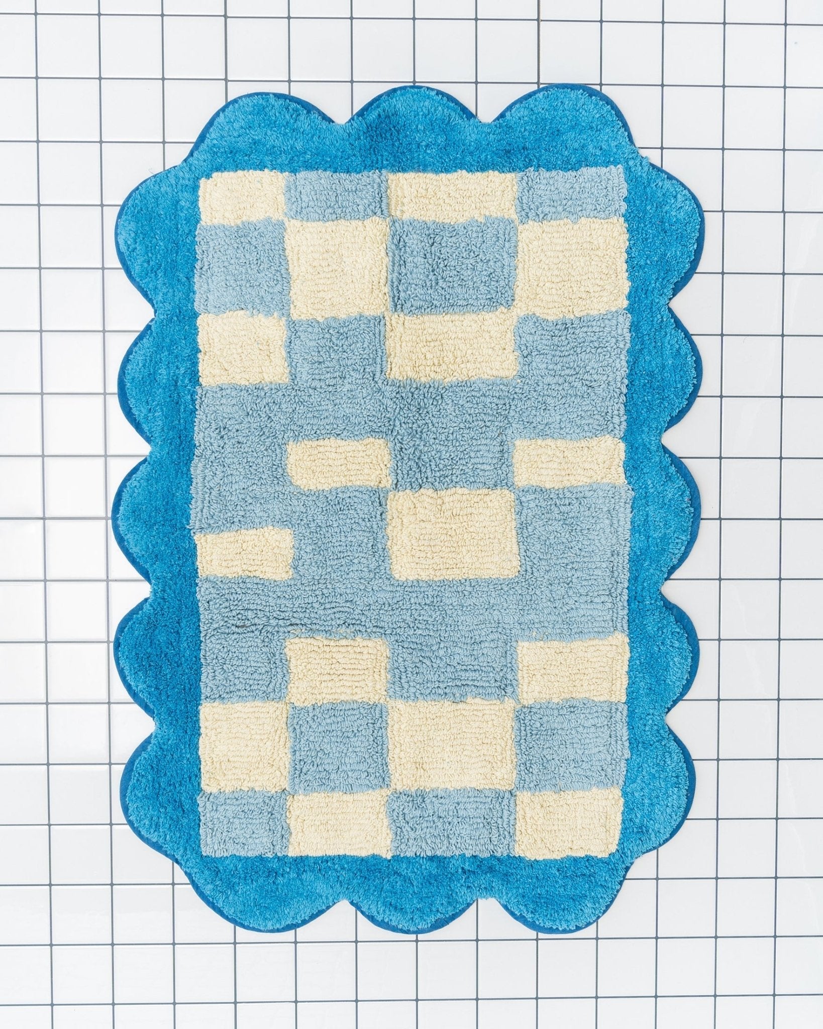 Burbuja Bath Mat - Blue - bathmat Tarta Gelatina Modern Love Store Glasgow