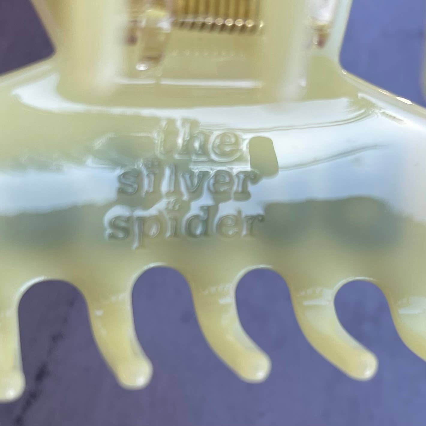 Butter Rhinestone Hair Claw Clip - The Silver Spider Modern Love Store Glasgow