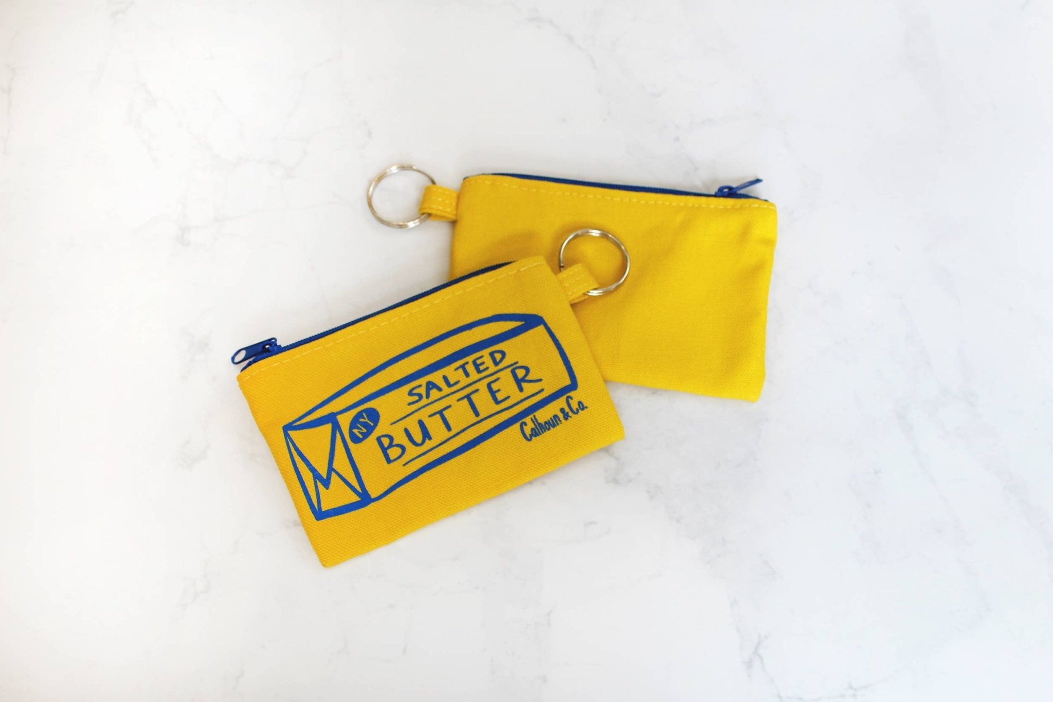 Butter Zipper Card Pouch with Keyring - Calhoun & Co. Modern Love Store Glasgow