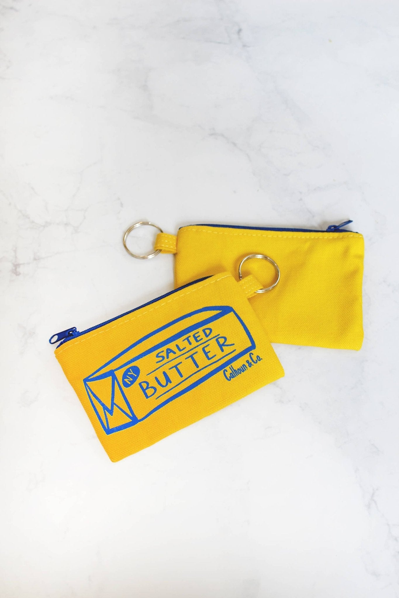 Butter Zipper Card Pouch with Keyring - Calhoun & Co. Modern Love Store Glasgow
