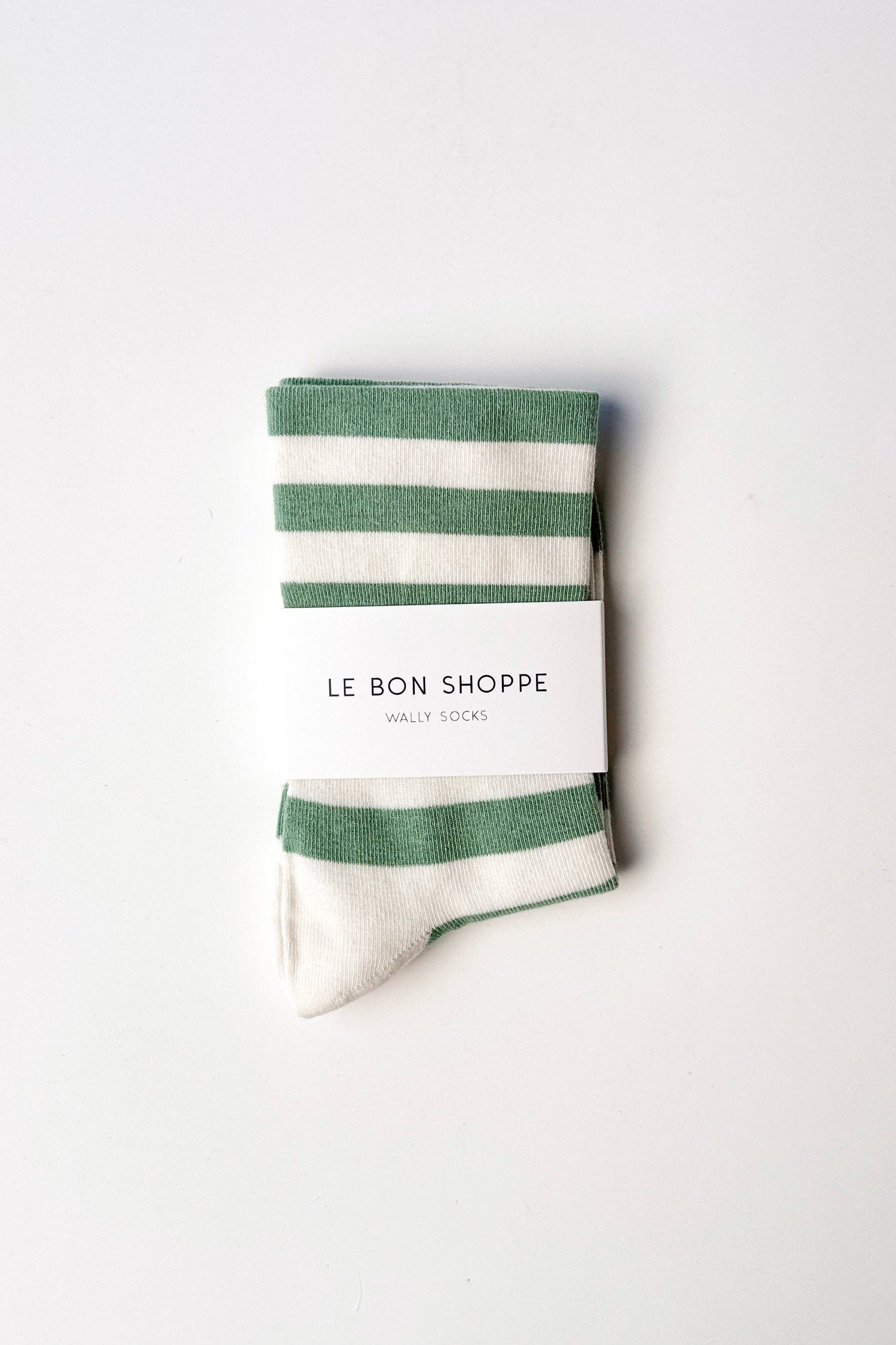 Le Bon Shoppe Wide Wally Socks - Navy Stripe
