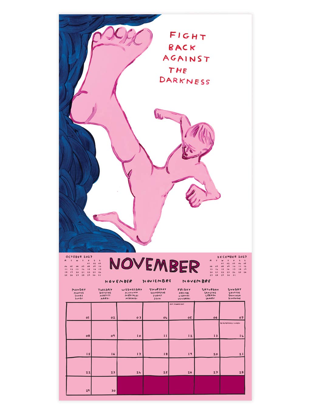 David Shrigley Official and Exclusive 2027 Wall Calendar