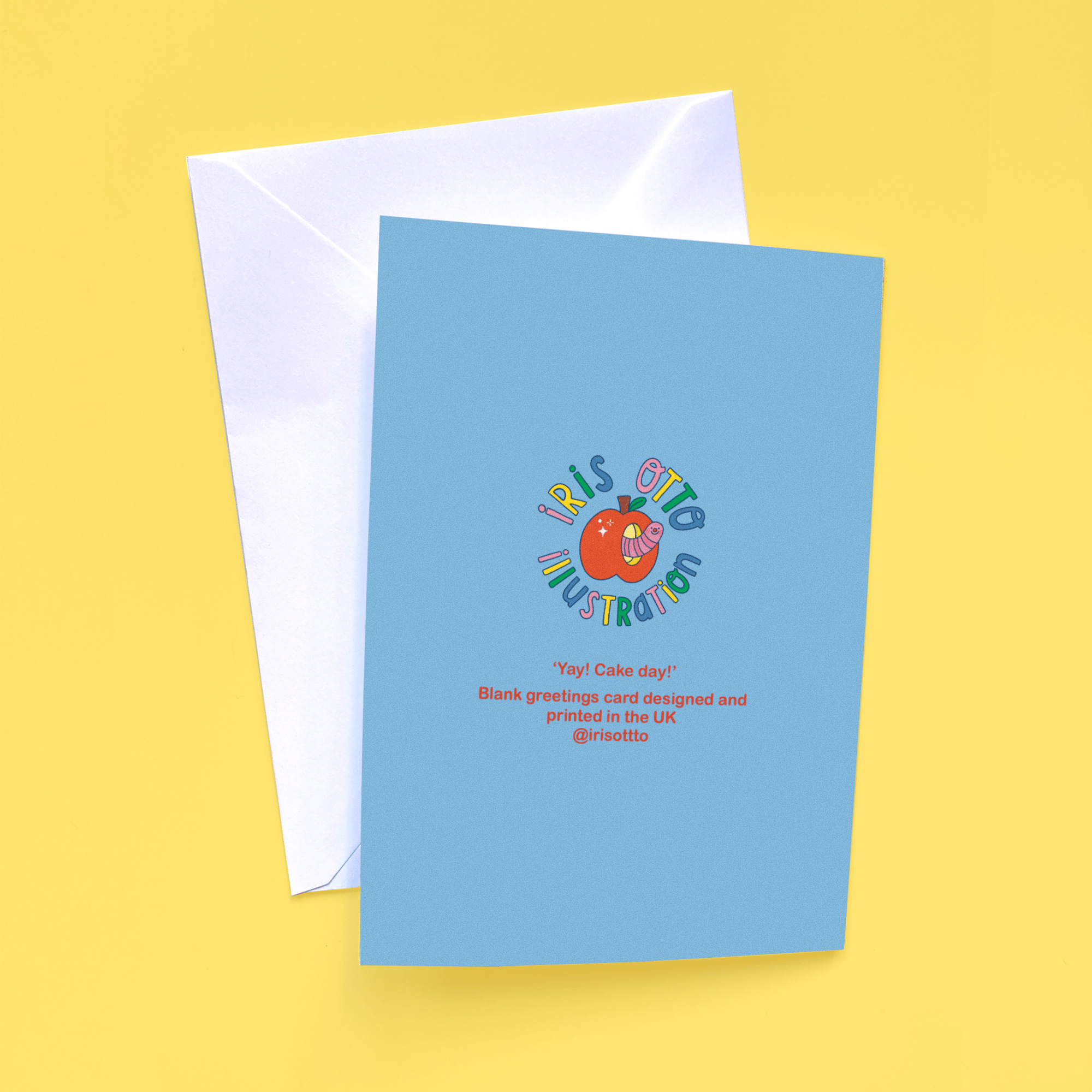 Cake day greetings card  - Iris Otto Illustration Modern Love Store Glasgow