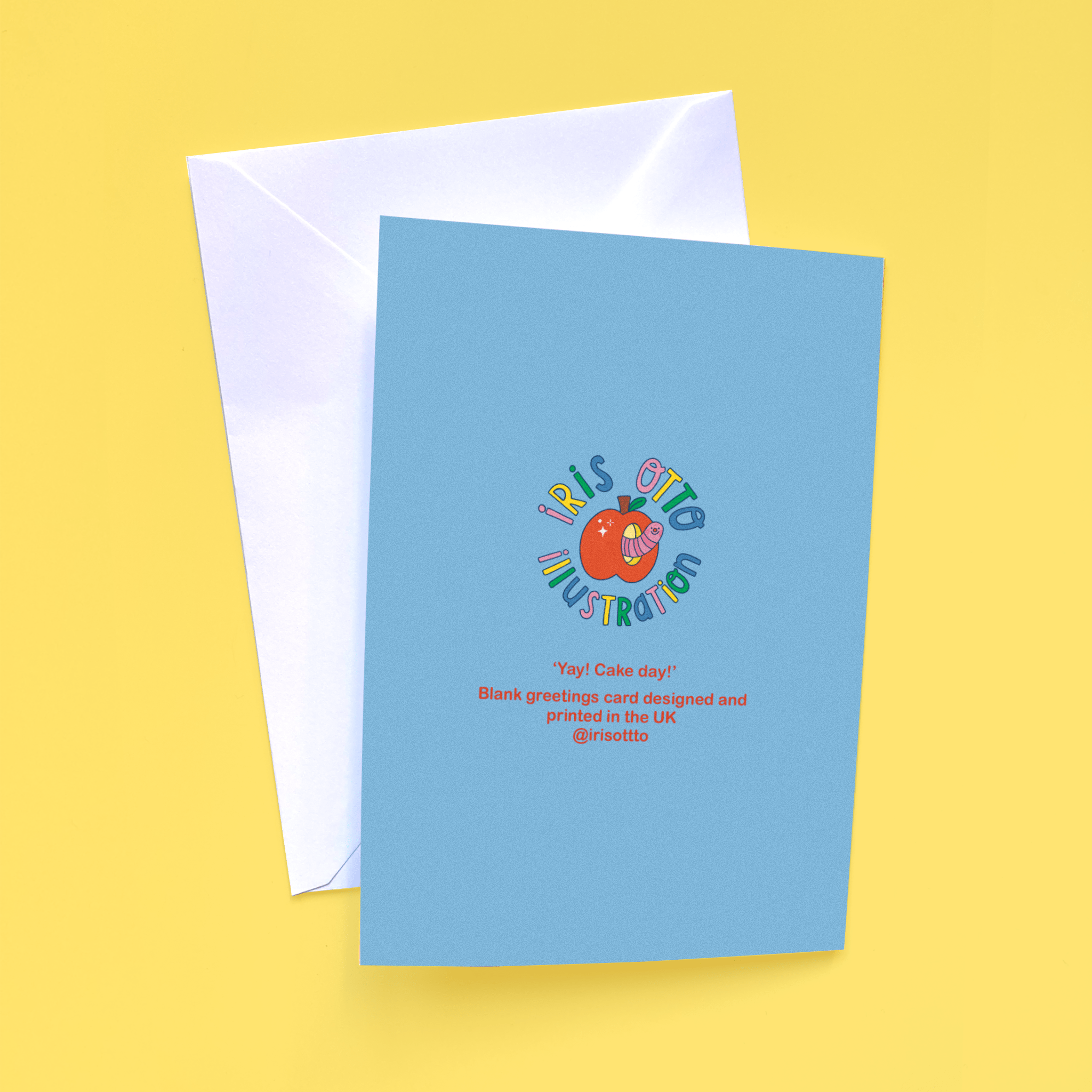 Cake day greetings card  - Iris Otto Illustration Modern Love Store Glasgow