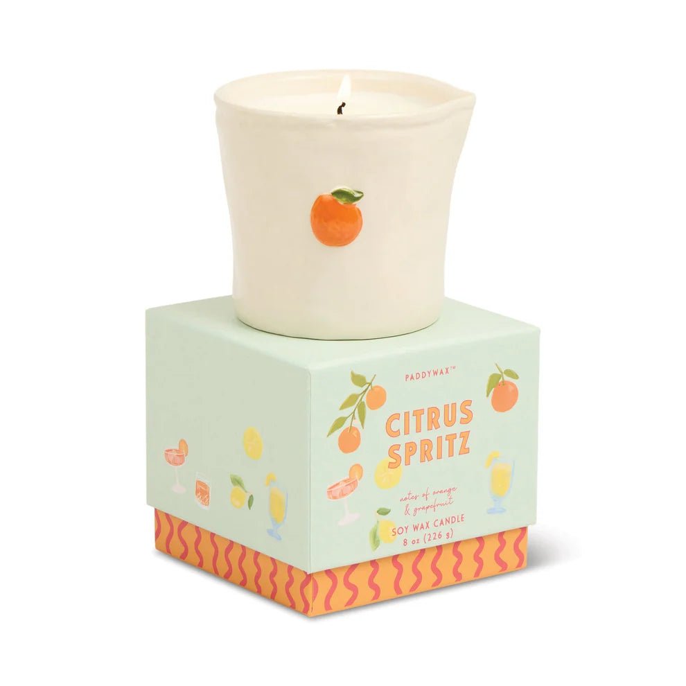 Paddywax Bistro Ceramic Candle - Citrus Spritz candle  Candles