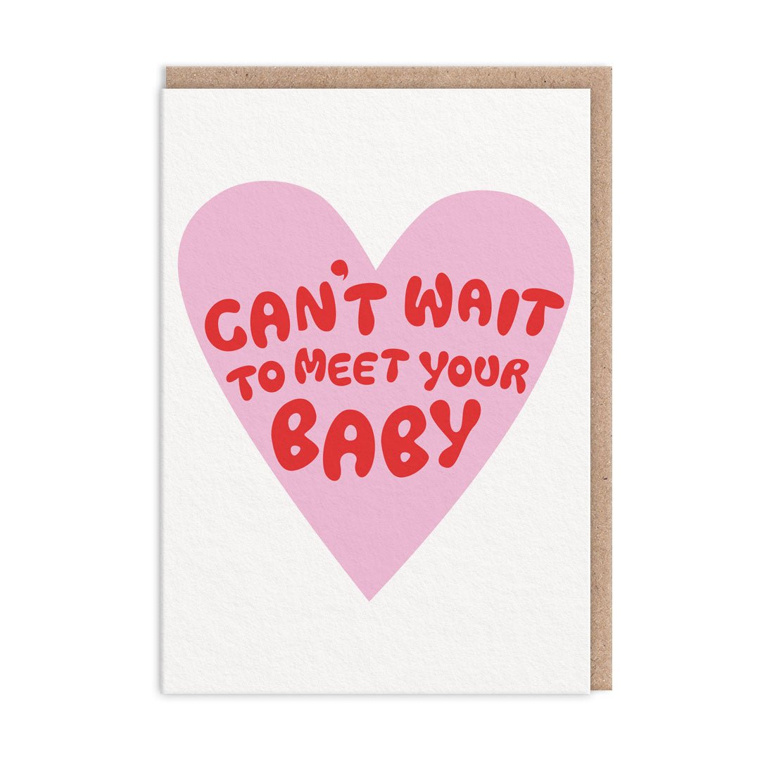 Can't wait to meet your Baby Card - Card Ohh Deer UK + EU Modern Love Store Glasgow