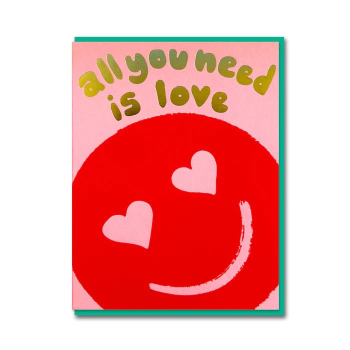 All you need is love Valentines Card - Card 1973 Modern Love Store Glasgow