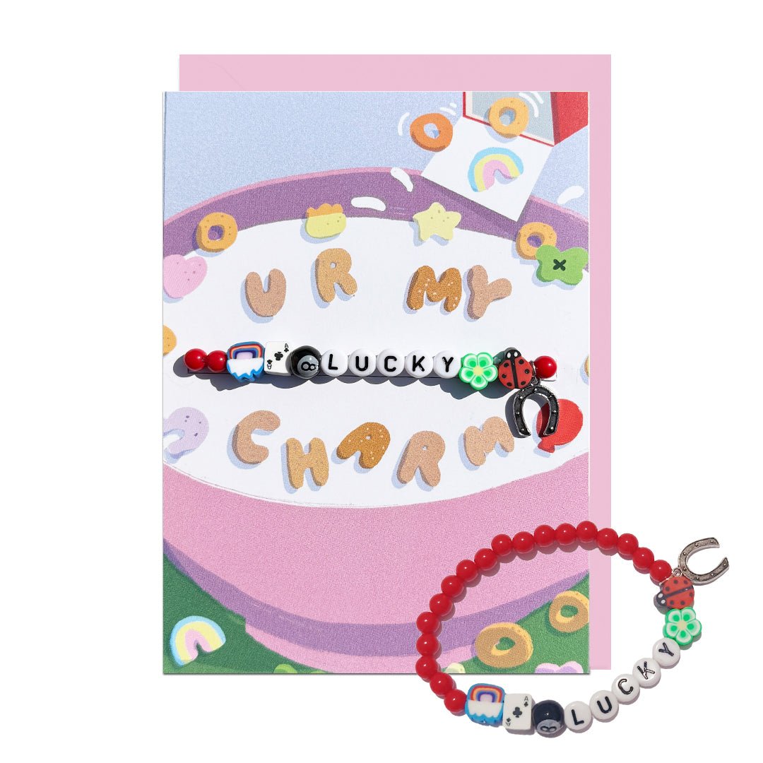 Ur My Lucky Charm Pick N Mix Bracelet Card good - luck  Card