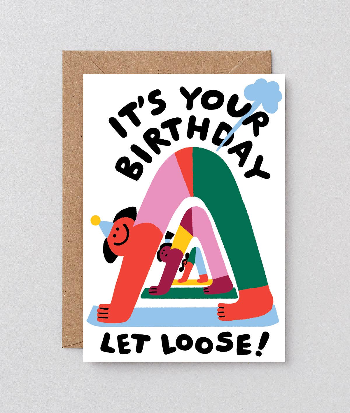 Let Loose Birthday Greetings Card - Card Wrap (US duties paid) Modern Love Store Glasgow