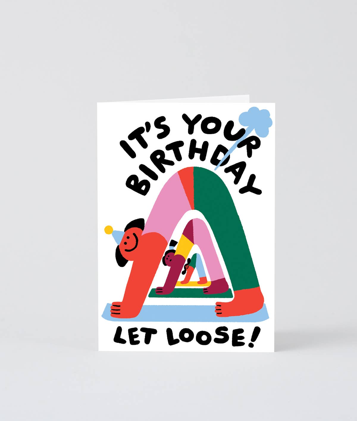 Let Loose Birthday Greetings Card - Card Wrap (US duties paid) Modern Love Store Glasgow