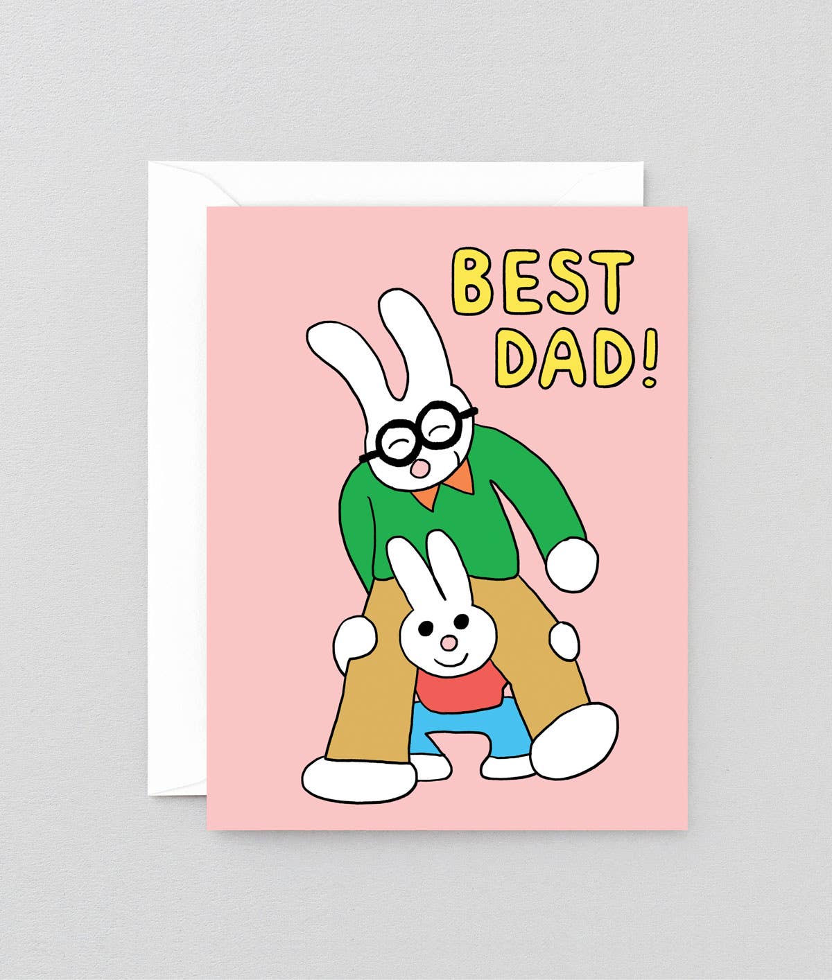 Best Dad! kids greetings card by Wrap