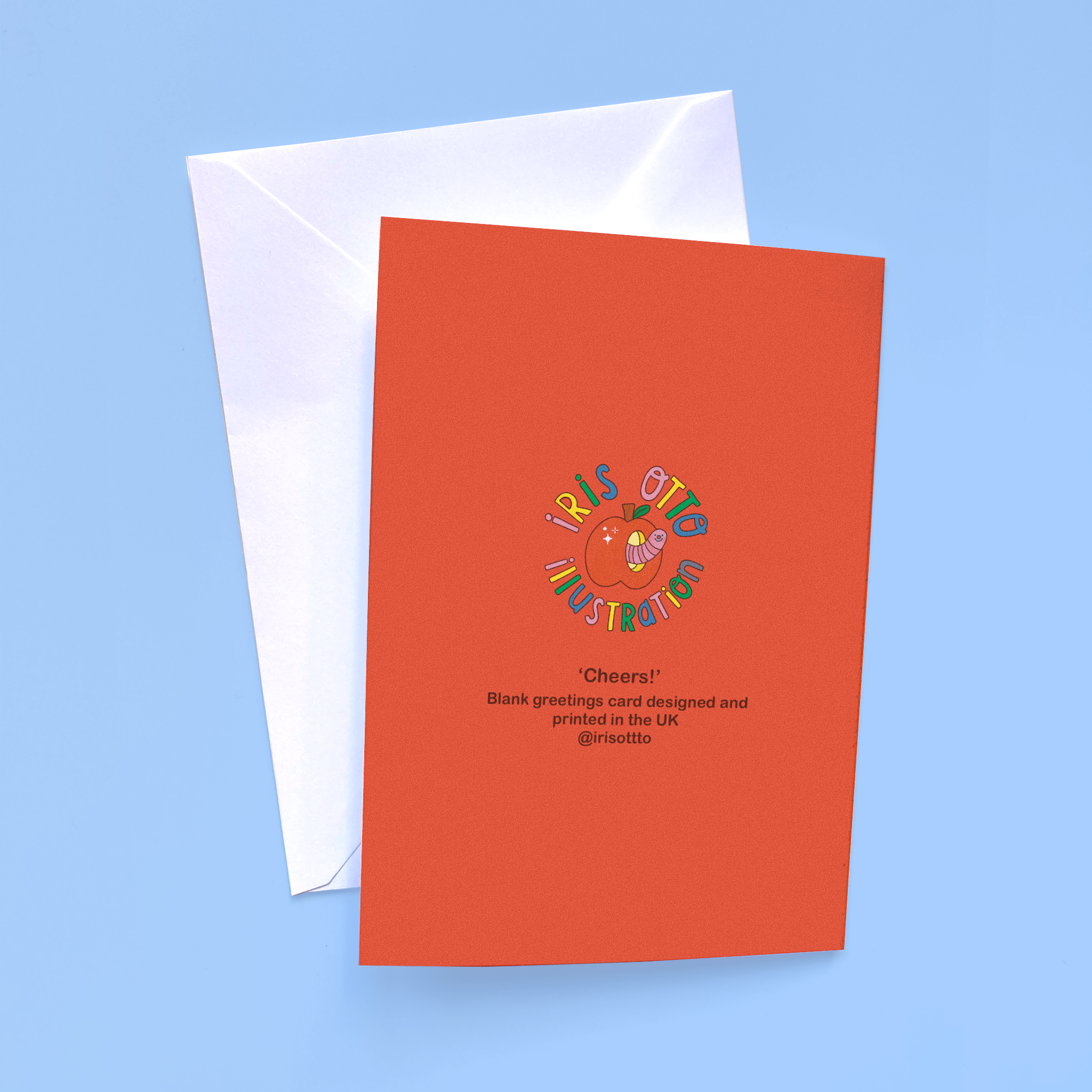 Cheers greetings card  - Iris Otto Illustration Modern Love Store Glasgow