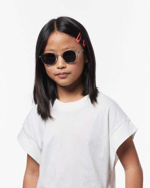 IZIPIZI Junior frozen blue sunglasses ages 7–11 — side view
