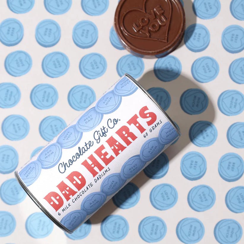 Love you Dad Heart Chocolates - Chocolate The Chocolate Gift Co. Modern Love Store Glasgow