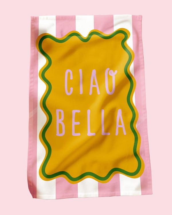 Ciao Bella Tea Towel - Modern Love Store Glasgow Modern Love Store Glasgow