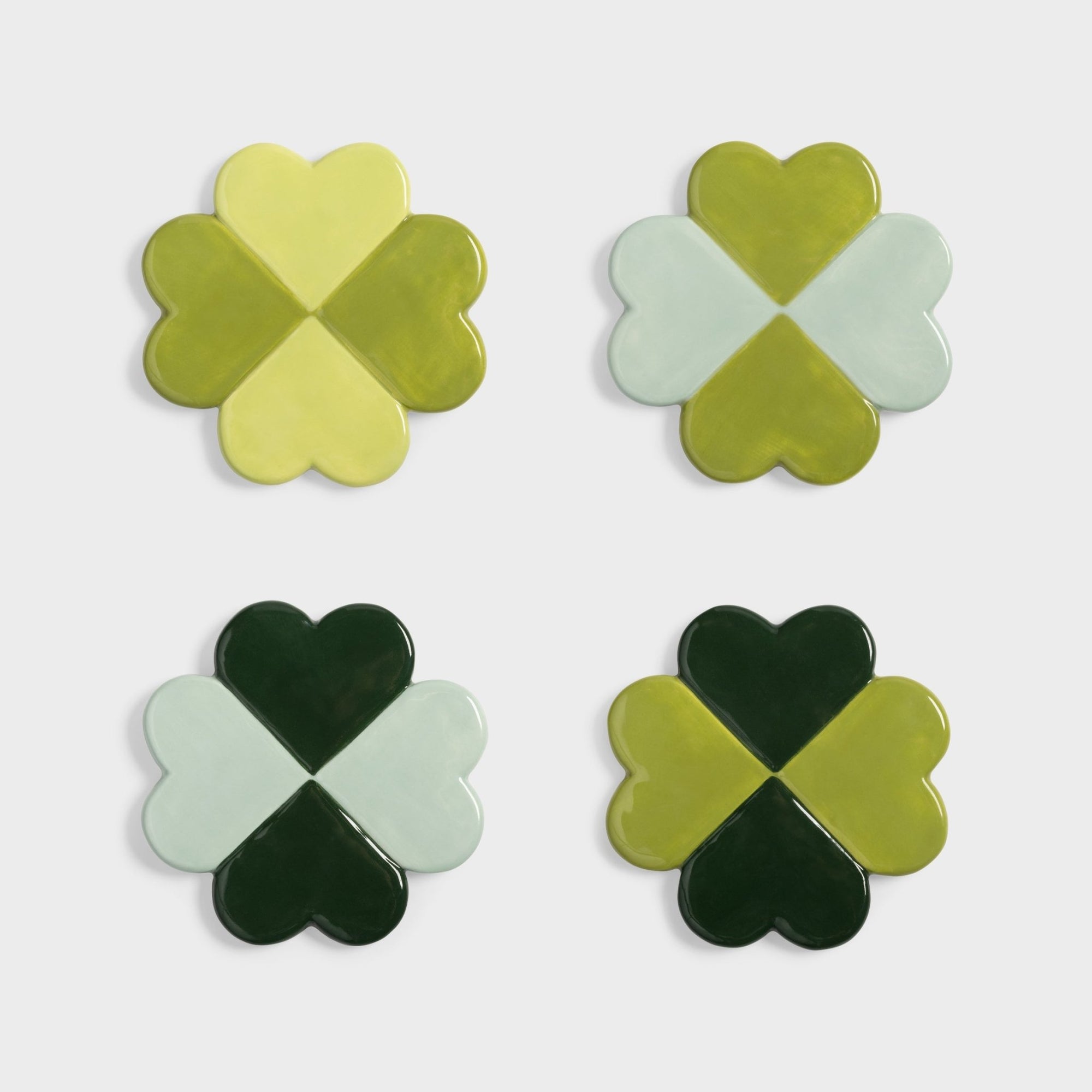 Coaster Lucky Clover Set of 4 - Coasters &K Amsterdam Modern Love Store Glasgow