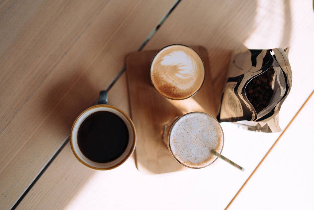 Coffee beans, One Eye Open Half Caff, blended washed coffee.: French Press / 250g - Girls Who Grind Coffee Modern Love Store Glasgow