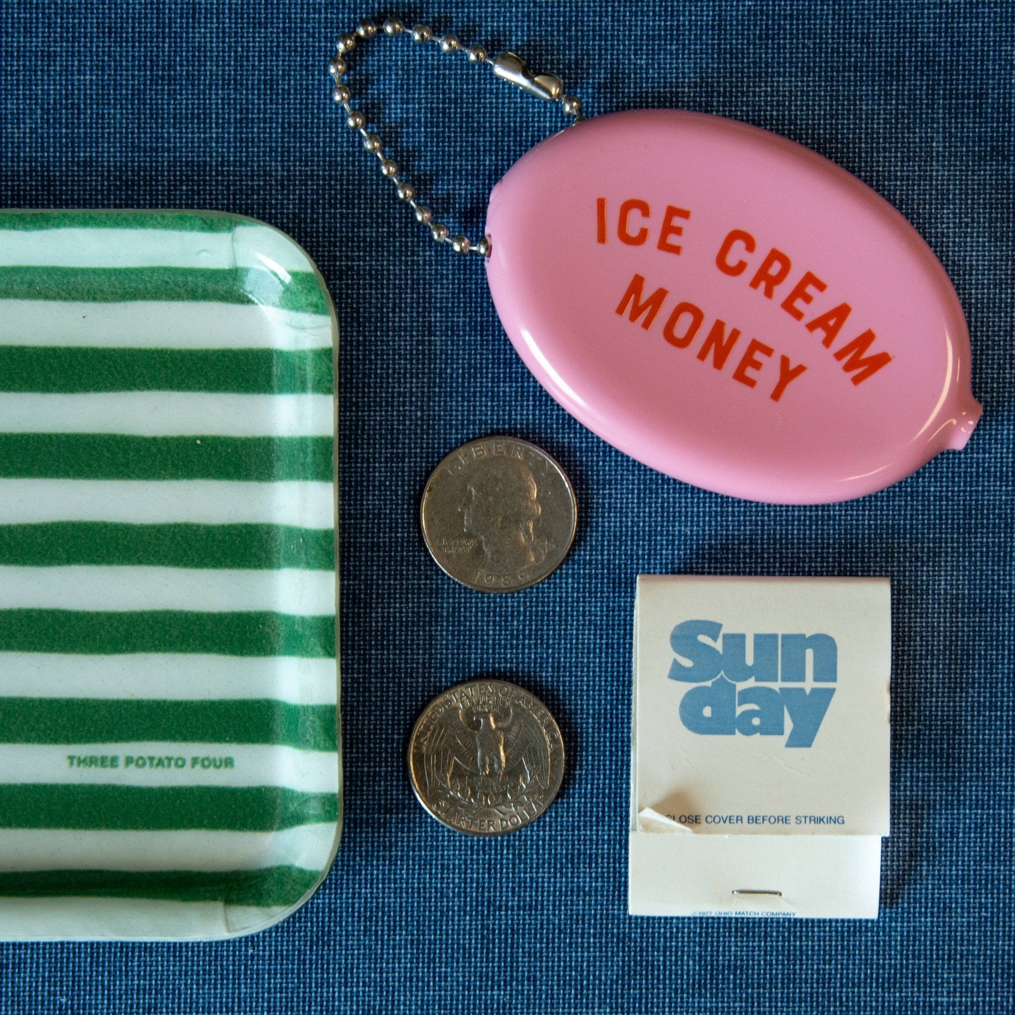Coin Pouch - Ice Cream Money - Three Potato Four Modern Love Store Glasgow