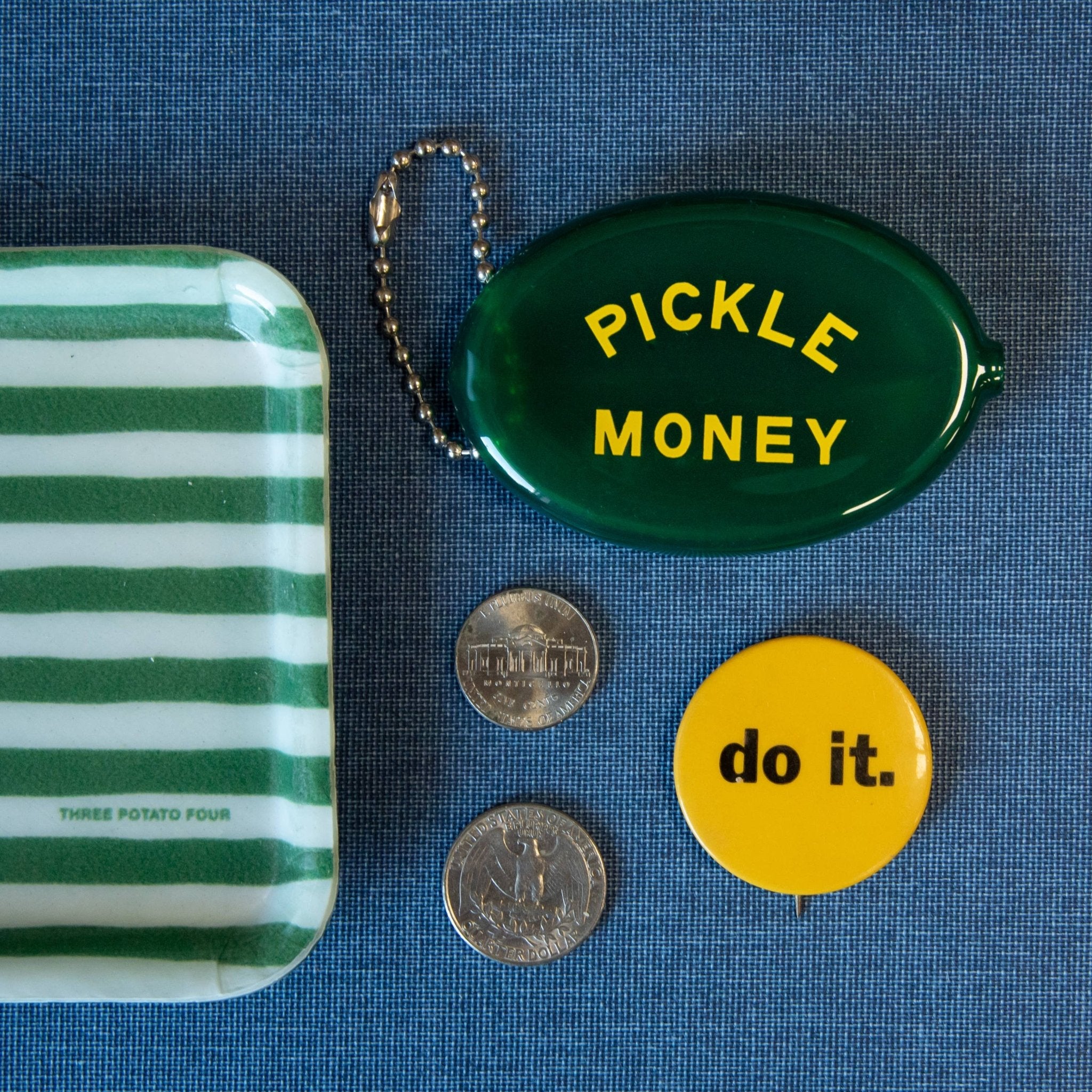 Coin Pouch - Pickle Money - Three Potato Four Modern Love Store Glasgow