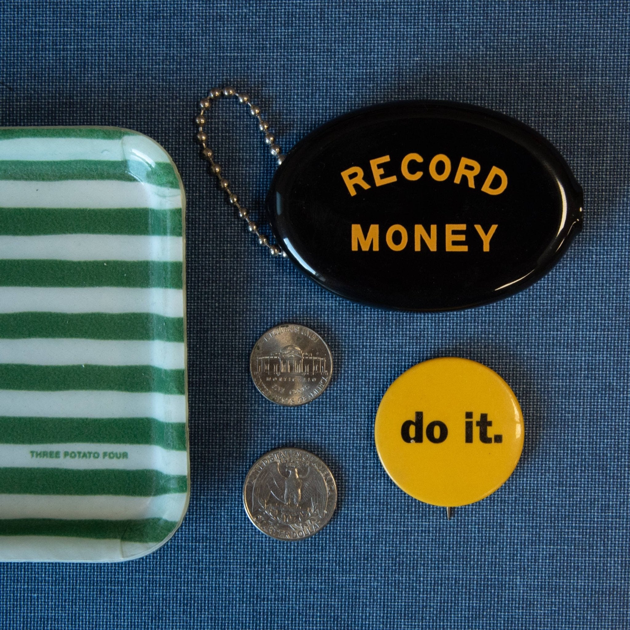 Coin Pouch - Record Money - Three Potato Four Modern Love Store Glasgow
