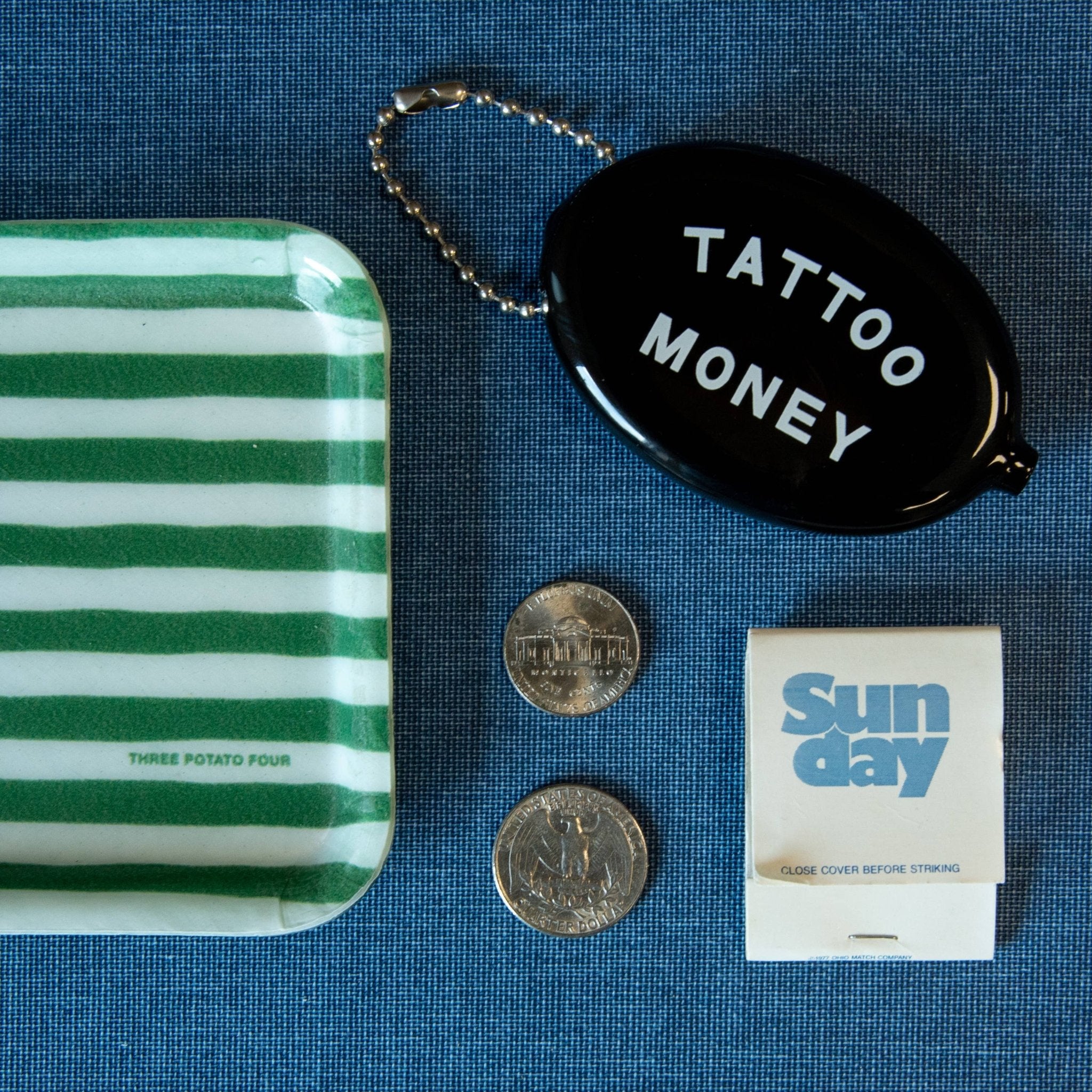 Coin Pouch - Tattoo Money - Three Potato Four Modern Love Store Glasgow