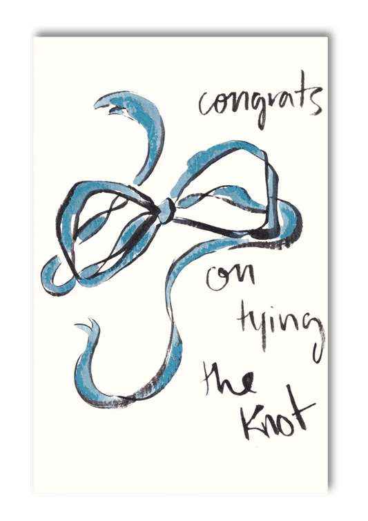 Congrats on Tying the Knot Card - Mary Anna Emmerson Modern Love Store Glasgow