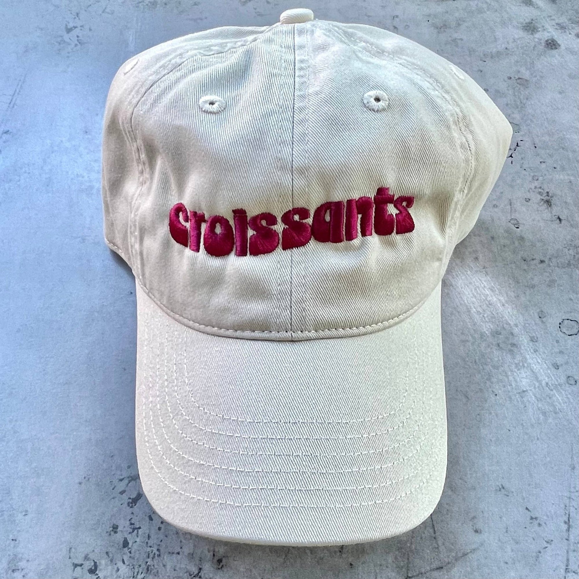 Croissants Baseball Cap - The Silver Spider Modern Love Store Glasgow