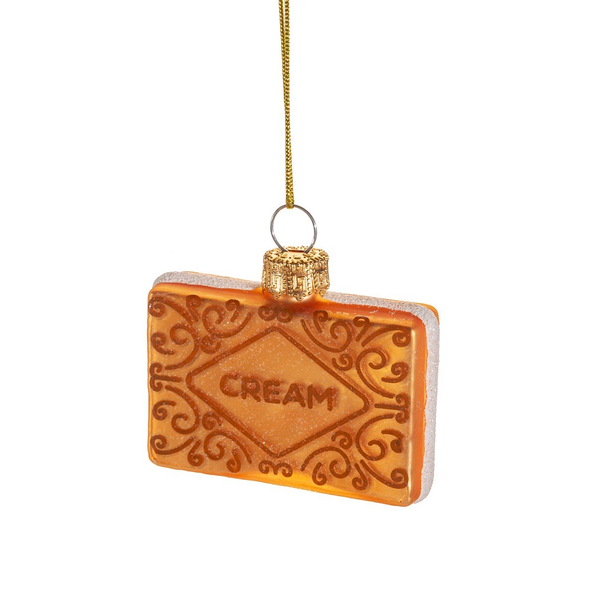 Custard Cream Christmas Bauble - bauble Sass & Belle Modern Love Store Glasgow