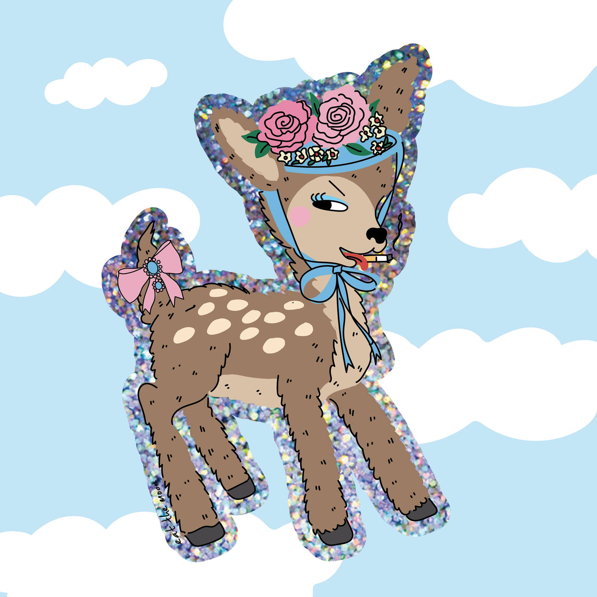Little Deer Vinyl Sticker