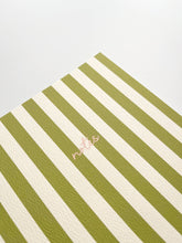 Load image into Gallery viewer, Striped Notebook with Contrast Color: A6 / Green
