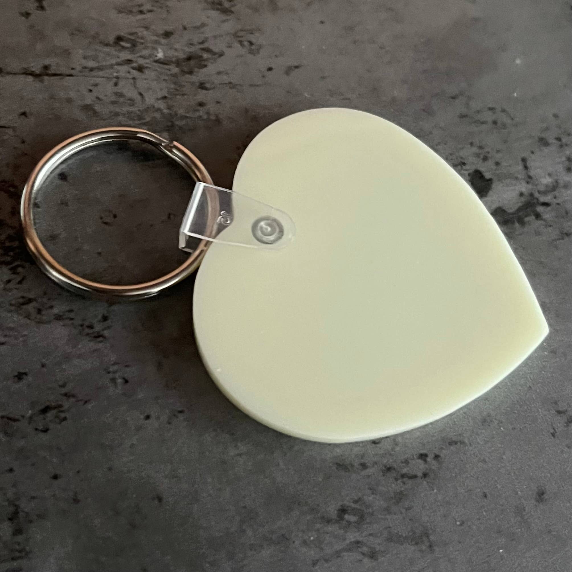 Butter heart Keychain keyring bakery restaurant giftshop 