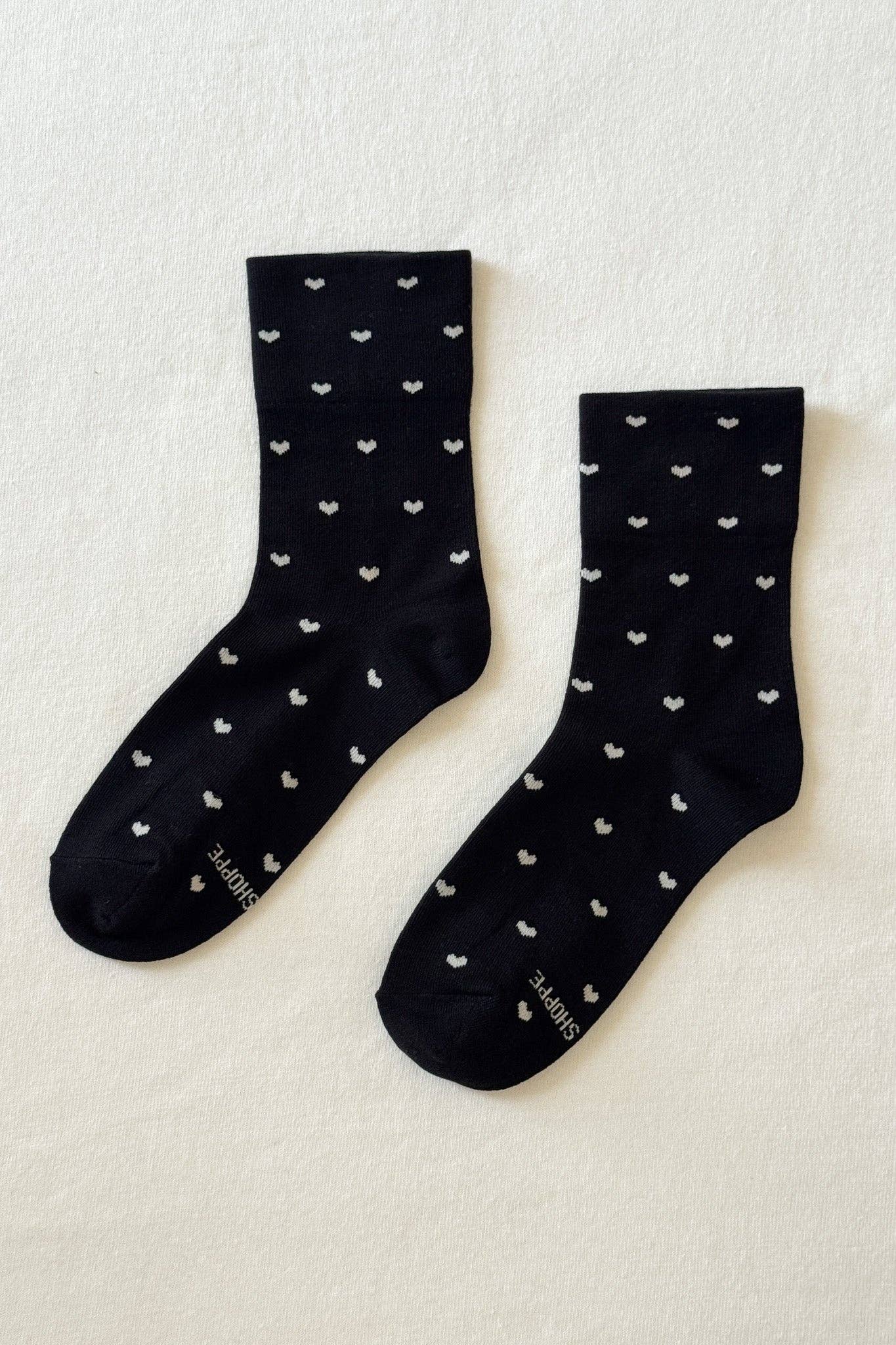 Patterned Sneaker Socks - POLKA DOT - BLUE/NAVY