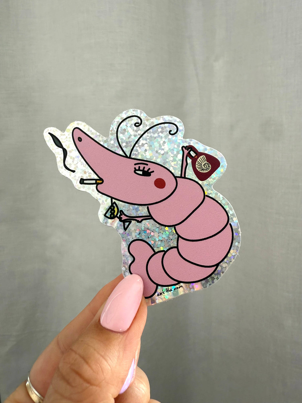 Shrimpy Vinyl Sticker