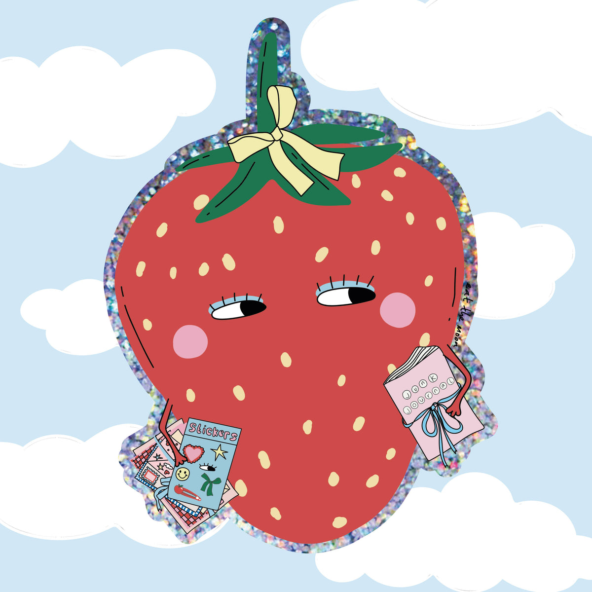 Strawberry Vinyl Sticker