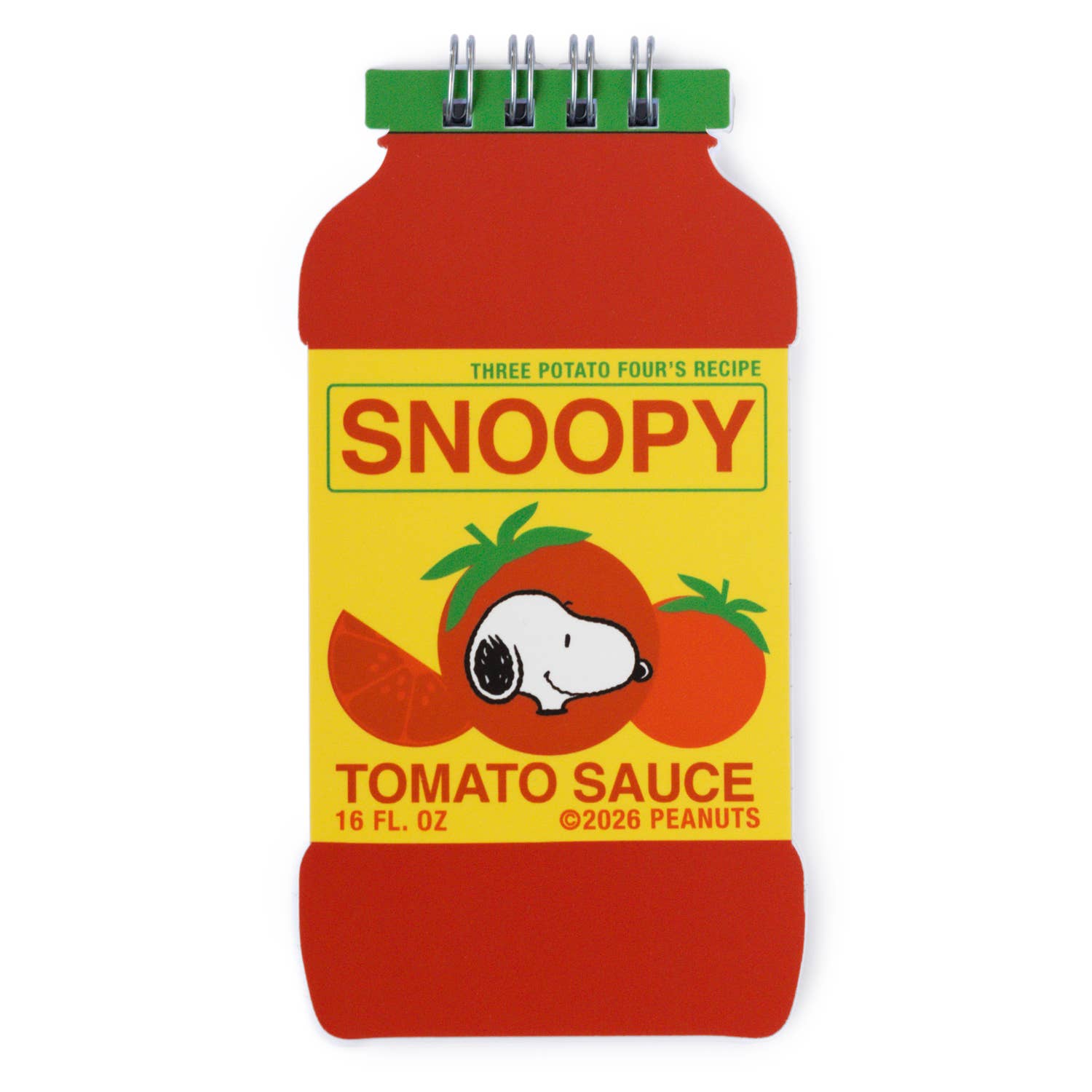 Snoopy Tomato mini notebook by Three Potato Four, part of the Peanuts Grocery range