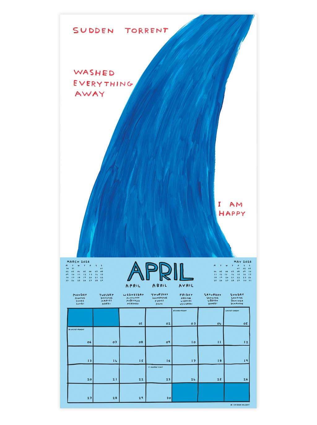 David Shrigley Official 2026 Wall Calendar - Modern Love Store Glasgow