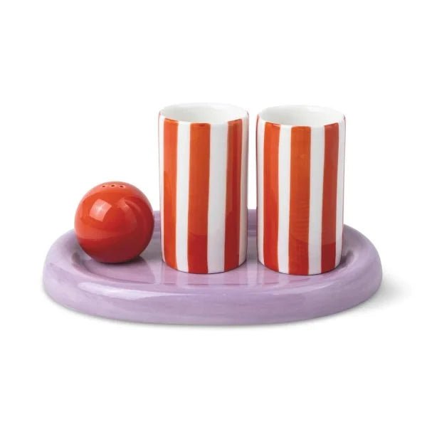 Lily Mae Ceramic Tequila Shot Glass Set - Poppy and Lilac glassware 