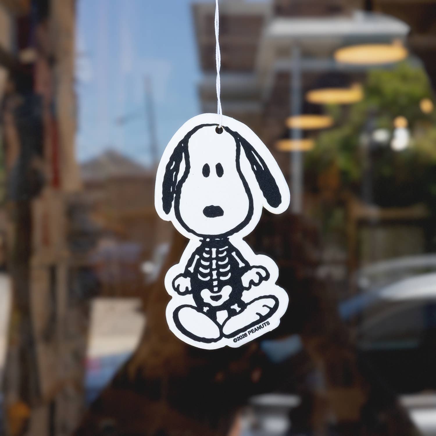 Snoopy Skeleton Air Freshener by Three Potato Four, Halloween range, detail